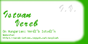 istvan vereb business card